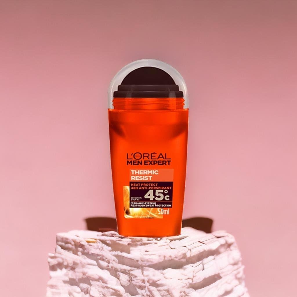 L'Oréal Paris Men Expert 48H Shirt Protect Anti-Perspirant Roll On Deodorant For Men, 50Ml Pack Of 6, Bulk Buy