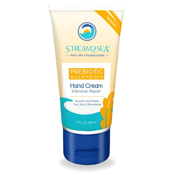 STREAM 2 SEA Tropical Intensive Repair Hand Cream Prebiotic Essentials, Antioxidant Rich Reef Safe Natural and Paraben Free Moisturizing Hand Cream, 3 Fl oz