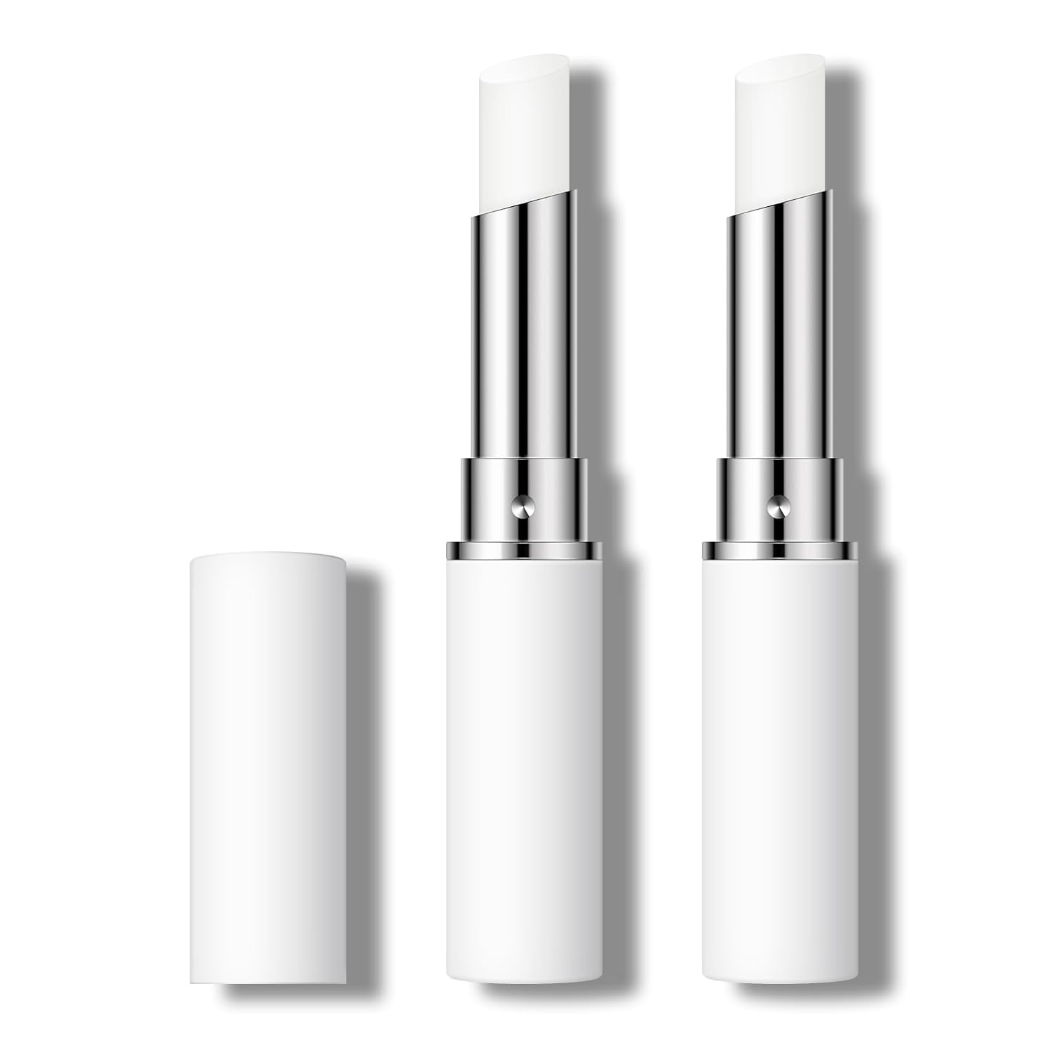 Kyda 2 Pcs Lip Primer, Colorless Tint, Smoothes And Refines Lips, Moisturizing Primer For Lips, Sheer Lightweight Lip Base, Lipstick Primer & Daily Lips Balm