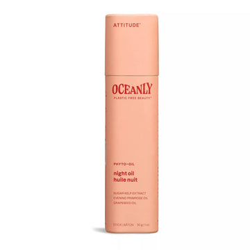 Attitude Oceanly Night Oil Stick, Ewg Verified, Plastic-Free, Plant And Mineral-Based Ingredients, Vegan And Cruelty-Free Beauty Products, Phyto Oil, Unscented, 1 Ounce