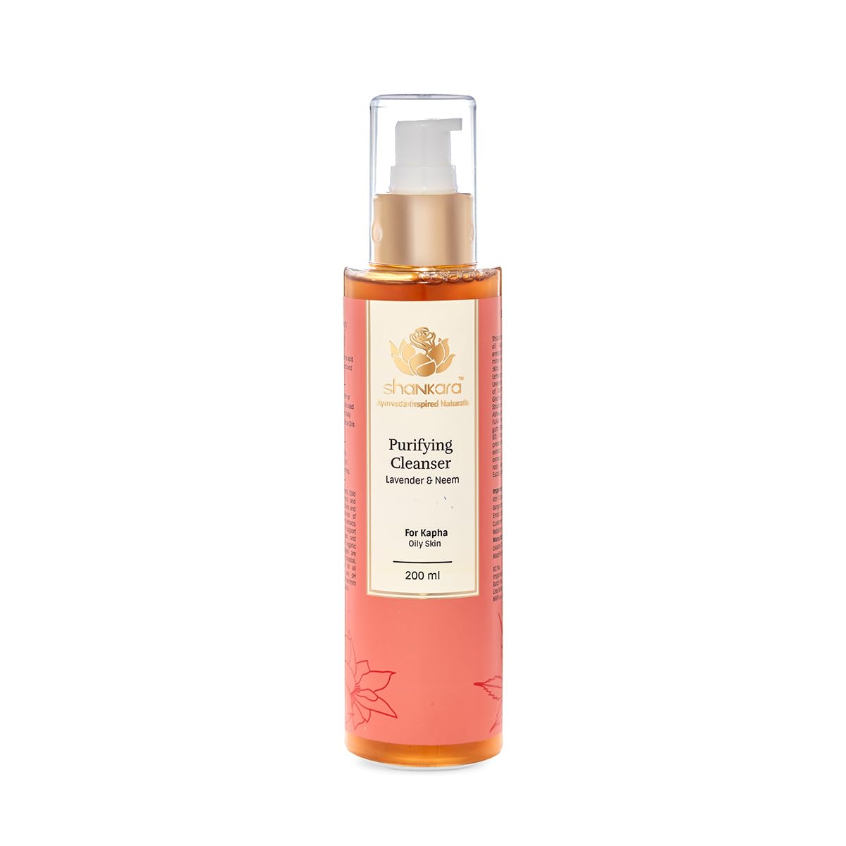 Shankara Purifying Cleanser For Women With Lavender, Witch Hazel, And Olive Leaf – Perfect Facial Cleanser For Removing Makeup, Dirt, And Excess Oil (200Ml/1 Bottle)
