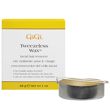 GiGi Tweezeless Wax, Non-Strip Facial Hair Remover for Sensitive Skin, 1 oz, 1-pack