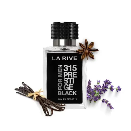 La Rive 315 Prestige Black 3.3 Oz Eau De Toilette 100Ml Nib