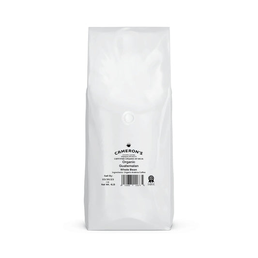 Cameron'S Coffee Organic Guatemala Whole Bean Coffee, Medium Roast, 100% Arabica, Bulk, 4-Pound Bag, (Pack Of 1)