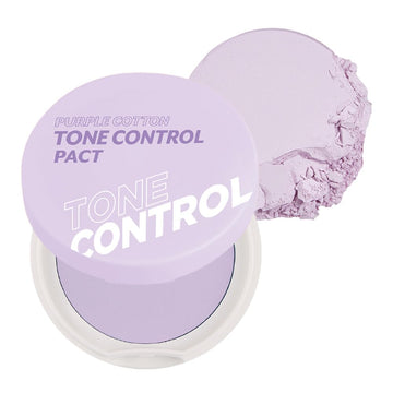 I'M Meme Compact - Tone-Up Pact | Korean Pressed Setting Powder For Pink Blur Effect, With Calamine, Makeup Powder Foundation, Translucent Compact, Finishing Powder, Oil Control Face Powder, 0.35 Oz