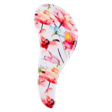 Cala Tangle Free Coral Floral Hair Brush, Flower Pink/Blue