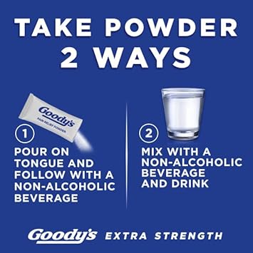 Goody's Extra Strength Headache Powders 50 ea (Pack of 6) : Health & Household