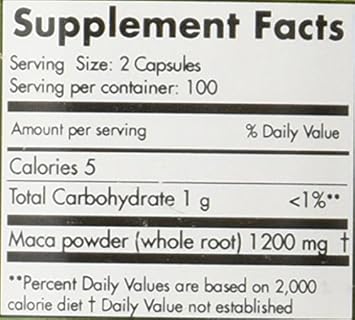 Maca Magic Organic Capsules, 200 Count : Beauty & Personal Care