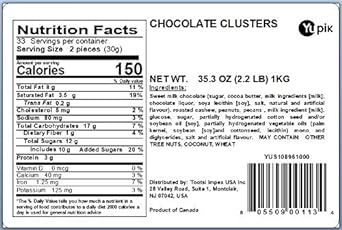Yupik Milk Chocolate Clusters with Peanuts & Caramel, 2.2 lb, Pack of 1