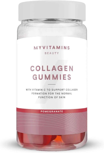 Myprotein Collagen Gummies – 500Mg Marine Collagen With Vitamin C & Vitamin A – Supports Skin, Hair & Joints – Sugar-Free & Delicious Pomegranate Flavour – 60 Gummies