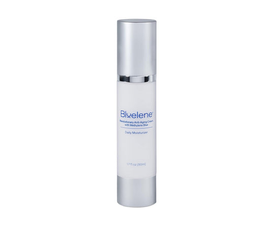 Bluelene Anti Aging Daily Moisturizer, Revolutionary Anti Wrinkle Face Cream With Methylene Blue (50Ml) (1.7 Fl Oz). Suitable For Sensitive Skin. : Beauty & Personal Care