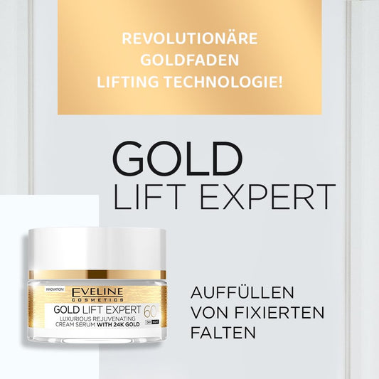 Gold Lift Expert Luxurious Rejuvenating Cream Serum With 24K Gold Ages 60 And Above