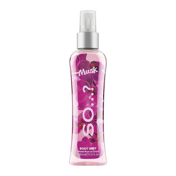 So...? Musk Body Mist Woody Scent - Perfume For Women With Bergamot, Toffee, Vanilla Notes - Gifts Body Spray For Women - 3.5 Oz