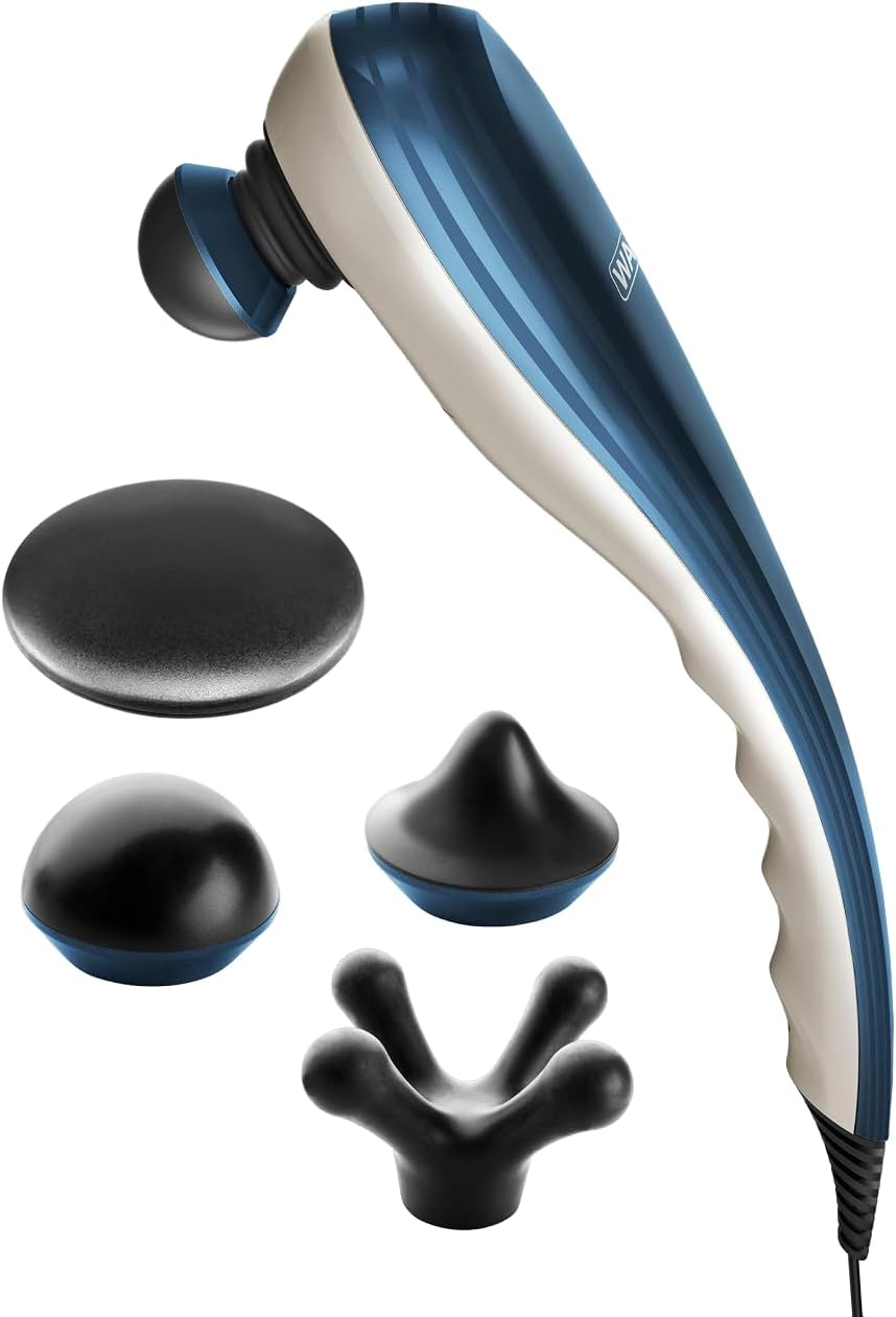Wahl Deep Tissue Corded Long Handle Percussion Massager - Handheld Therapy With Variable Intensity To Relieve Pain In The Back, Neck, Shoulders, Muscles, & Legs – Fsa Eligible - Model 4290-300