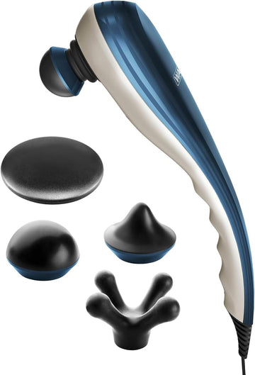 Wahl Deep Tissue Corded Long Handle Percussion Massager - Handheld Therapy With Variable Intensity To Relieve Pain In The Back, Neck, Shoulders, Muscles, & Legs – Fsa Eligible - Model 4290-300