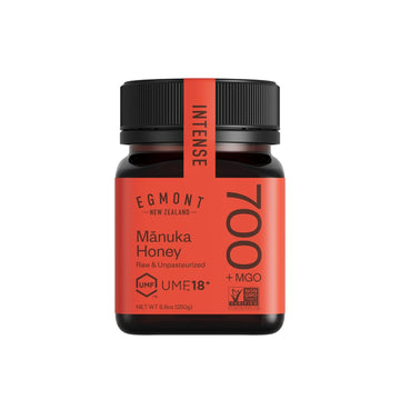 Egmont Honey Raw Manuka Honey Mgo 700+ Umf 18+ 8.8Oz(250G) Non-Gmo, Kosher, Recycled Plastic Jar, Traceable 100% Pure Authentic New Zealand Honey, Umf & Mgo Certified