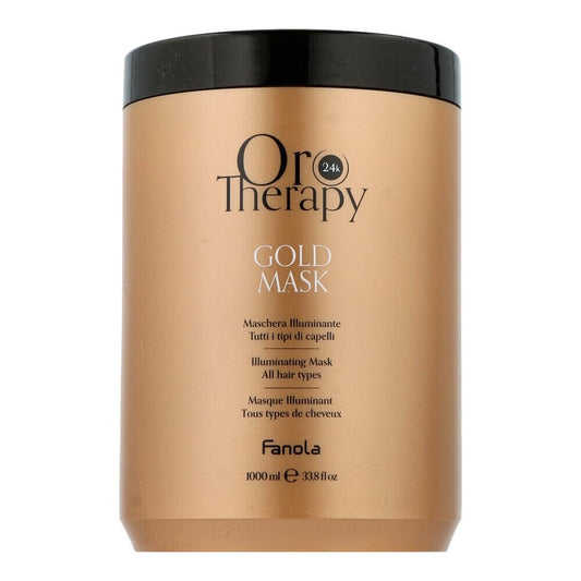 Fanola Oro Puro Illuminating Keratin Argan Mask, 1000 ml : Beauty & Personal Care