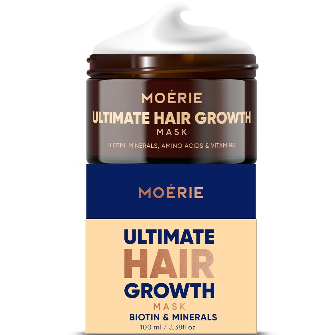 Moerie Hair Growth & Repair Mask - Restorative, Vegan-Friendly Treatment For Longer, Thicker, Fuller Hair - 100Ml