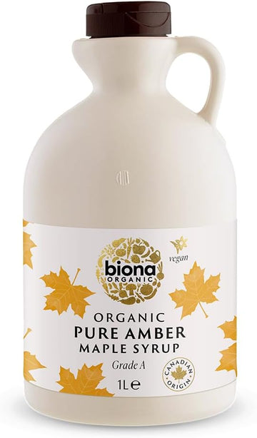 Biona Organic Maple Syrup 1L - Amber, Grade A - Pure Canadian