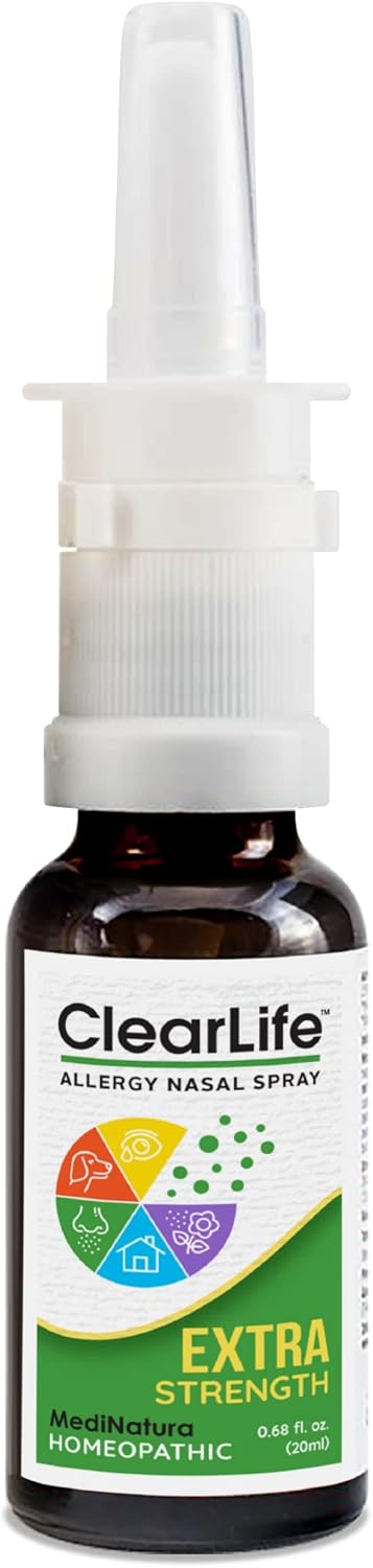 Clearlife Extra Strength Multi-System Allergy Relieving Homeopathic Remedy - 15 Powerful Actives Provide Potent Maximum Congestion, Itchiness & Sinus Pressure Relief - Non-Drowsy - 60 Tablets
