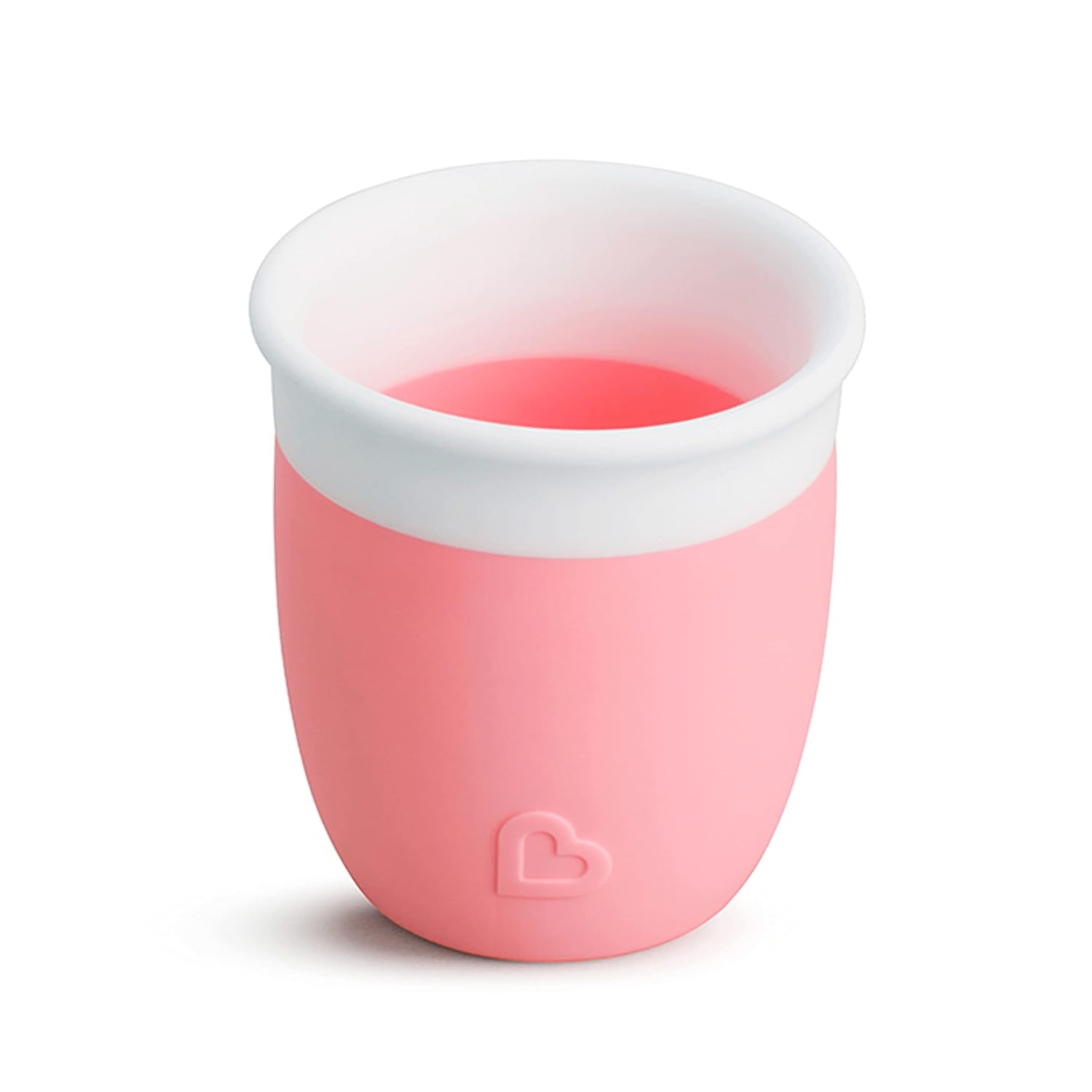 Munchkin® C’est Silicone! Open Training Cup for Babies and Toddlers 4 Months+, 2 Ounce, Coral : Baby