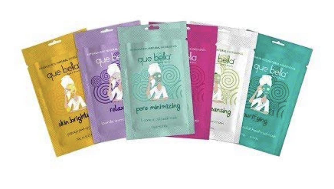 Que Bella174; Face Mask Pamper Pack - 6Ct : Beauty & Personal Care