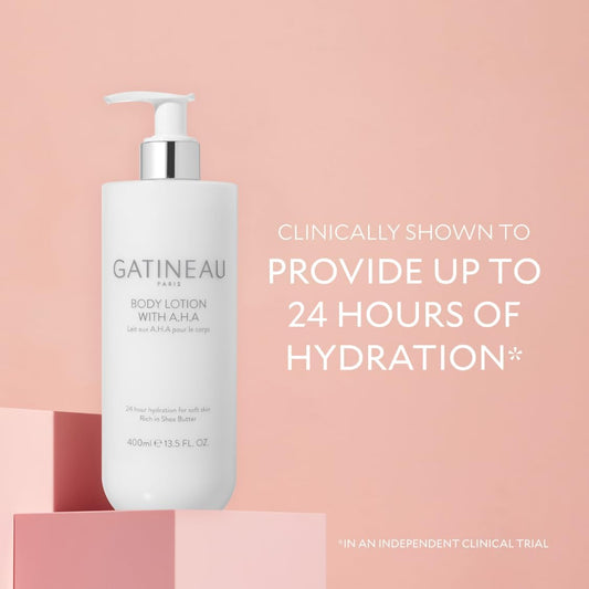 Gatineau - Aha Body Lotion, Hydrating Moisturiser Cream For Dry Skin With Shea Butter (400Ml)