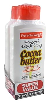 Fruit of the Earth Bogo Lotion Cocoa Butter With Alo & Vit-E 11 Ounce (325ml) (6 Pack) : Beauty & Personal Care