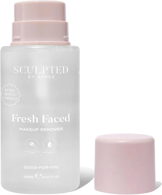 Fresh Faced Maxi Eye Makeup Remover From Sculpted By Aimee 300Ml – Dermatologically Tested Eye Make Up Remover And Face Cleanser For Sensitive Skin With Niacinamide, Centella Asiatica, And Vitamin E