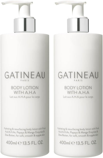 Gatineau - Aha Body Lotion, Hydrating Moisturiser Cream For Dry Skin With Shea Butter (400Ml)