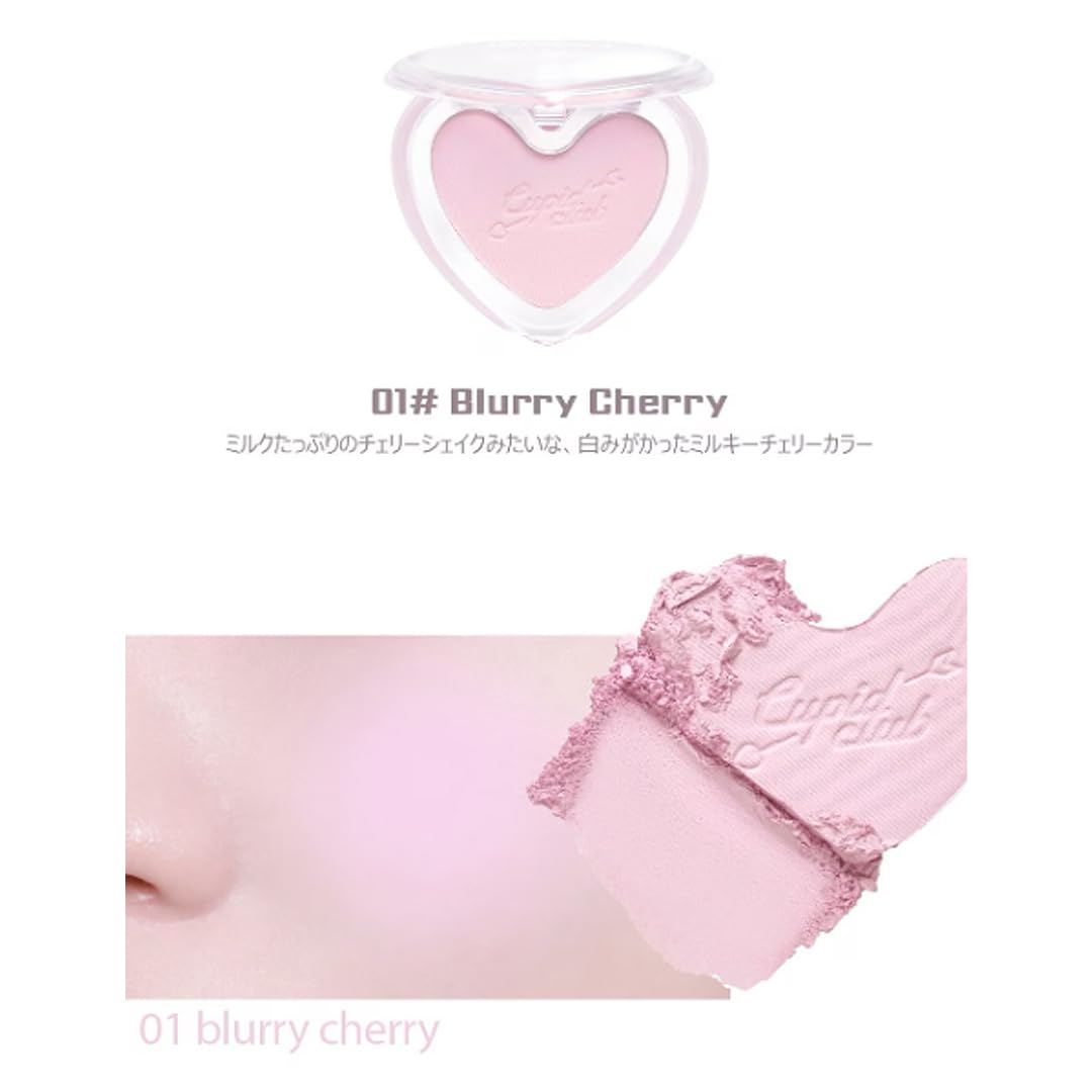 Lilybyred Love Beam Blur Cheek - Soft Blurring Powder Blush, Nourishing Formula (01_Blurry Cherry, One Size)