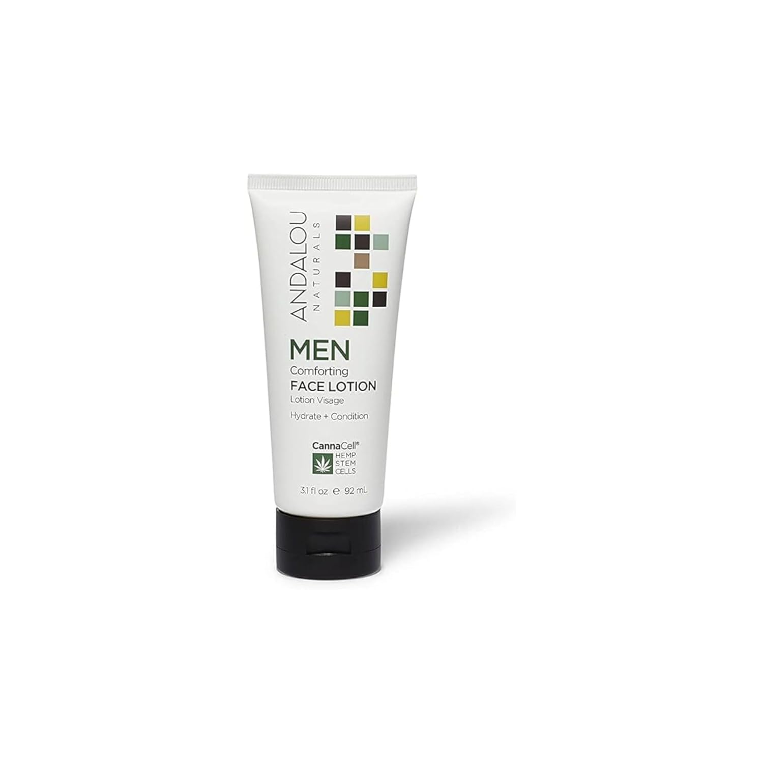 Andalou Naturals CannaCell MEN Comforting Face Lotion, 3.1 Ounce