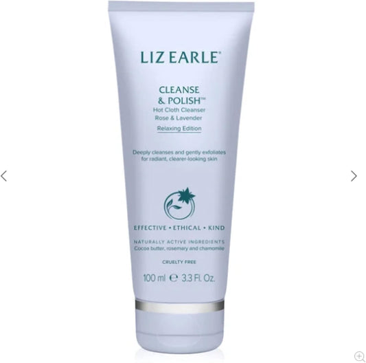 Liz Earle Cleanse & Polish Hot Cloth Cleanser Rose & Lavender Relaxing Edition 100Ml Tube Cleanser