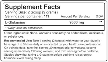 Nutrakey L-Glutamine 1000 Gram