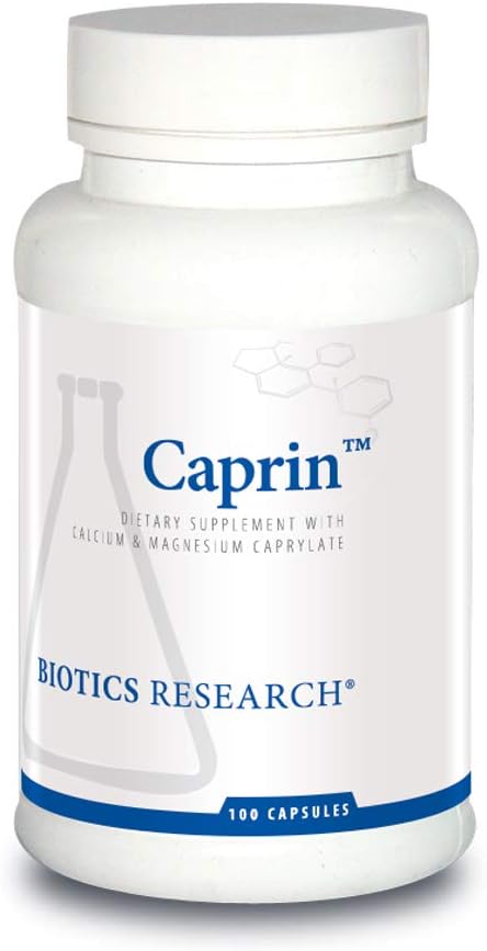 Biotics Research Caprin Caprylic Acid 1200 Milligram Serving. Gastrointestinal Support, Calcium, Magnesium Added, Aids In Gut Microbial Balance 100 Caps