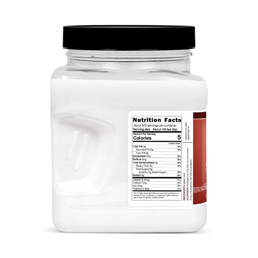 Hoosier Hill Farm Food Grade Malic Acid, 1.5Lb (Pack Of 1)