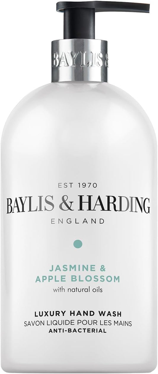 Baylis & Harding Jasmine & Apple Blossom Anti-Bacterial Hand Wash 5 Litre Refill (Pack Of 2 - Total 10 Litres) - Vegan Friendly