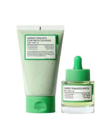 Fully Green Tomato Basic Skincare Pore Care Routine Bundle