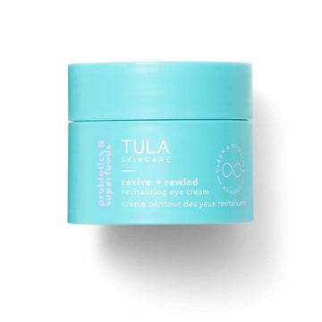 Tula Skin Care Revive & Rewind Revitalizing Eye Cream - Smooth Fine Lines, Dark Circles & Puffiness, 0.5 Oz