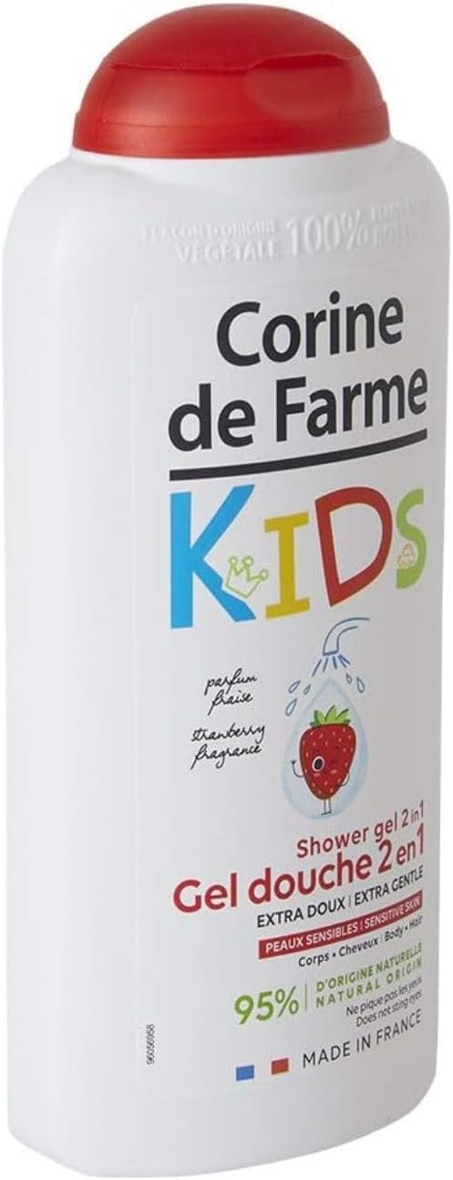 Gel De Ducha 2 En 1 Cuerpo & Cabello Kids Fresa 300 Ml