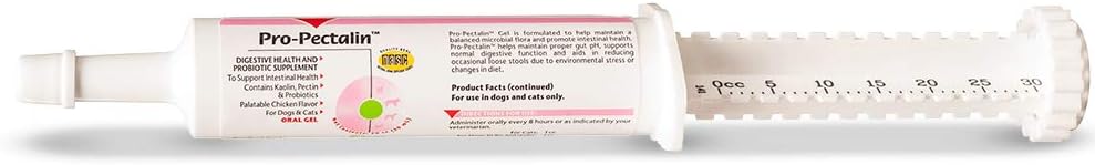 Vetoquinol Pro-Pectalin Oral Paste for Dogs & Cats – Chicken Flavor – Helps Reduce Occasional Loose Stool & Diarrhea, Balance Gut pH, Support Normal Digestion