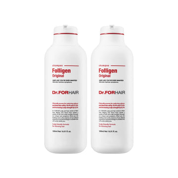 Dr.Forhair Set Of (2) Folligen Original Shampoo 500 Ml