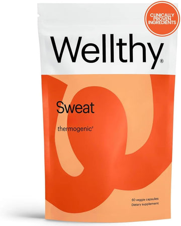 Wellthy Sweat Thermogenic Pills, All Natural Booster For Men And Women