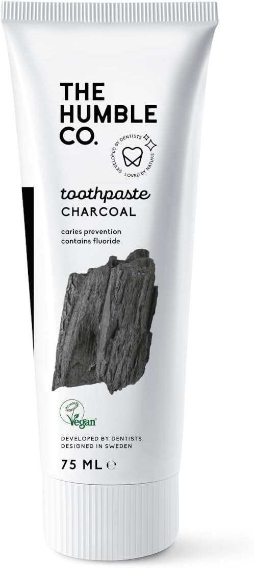 The Humble Co. Natural Fluoride Toothpaste For Kids (1 X75Ml) | Strawberry | Eco-Friendly, Vegan For Your Everyday Oral Care - Dentist Approved - Prevents Bad Breath, Caries, Plaque