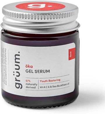 Grüum Clear Complexion Skin Gel Serum 30Ml - Vitamin C Serum For Face Acne Scar Treatment - Face Serums For Women & Men With Hyaluronic Acid, Neem Oil & Tea Tree
