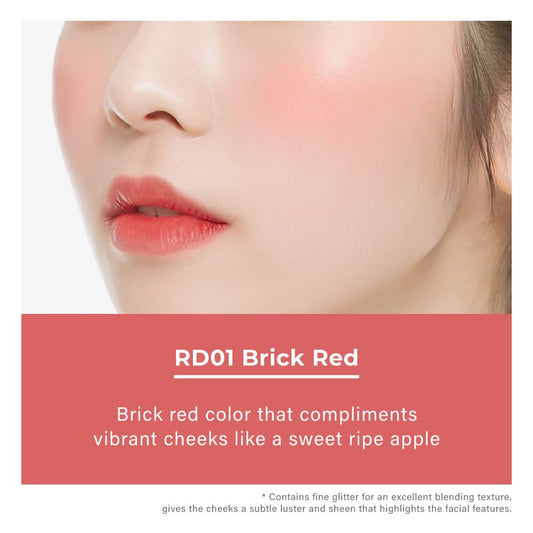 A'Pieu Juicy-Pang Jelly Blusher [Rd01] (0.17 Oz) - Soft Touch Cheek Color With Creamy Powdery Texture For Natural Dewy-Finish, No Fall-Out