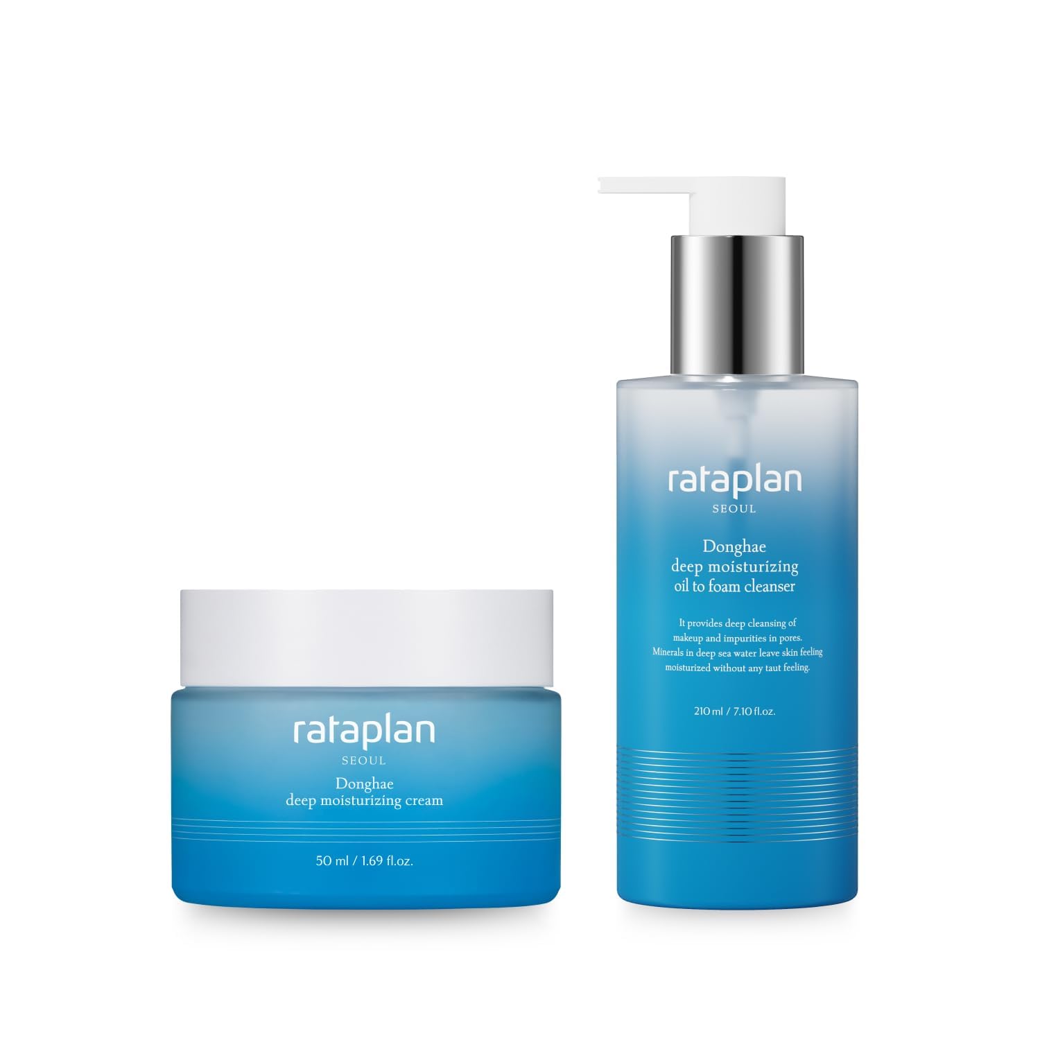 Rataplan Donghae Deep Moisturizing Cream & Oil To Foam Cleanser