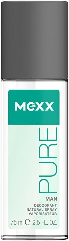 Mexx Deodorant Natural Spray For Men, Pure, 2.5 Ounce : Beauty & Personal Care