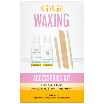 Gigi Brazilian Bikini Wax Microwave Kit - Hard Wax For Sensitive Skin, Face & Body Hair Removal, No Strips Needed, Easy At-Home Waxing Kit