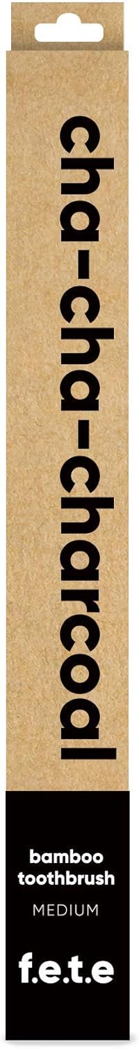 f.e.t.e | Cha-Cha-Charcoal Bamboo Toothbrush | Biodegradable & Compostable Handle | Recyclable Medium Bristles | Sustainable | Vegan : Amazon.co.uk: Health & Personal Care